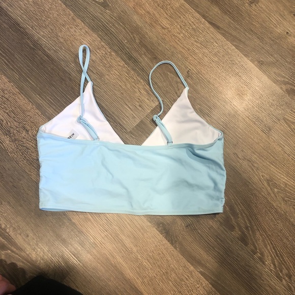 Shein Baby Blue Triangular Bikini Top - Picture 2 of 3